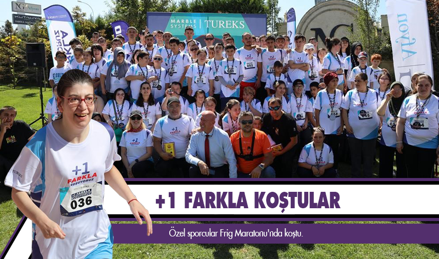 Özel sporcular Frig Maratonu'nda koştu